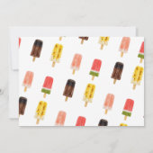 Invitation Crème glacée Piscine Anniversaire Photo Pop On Ove (Dos)