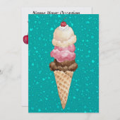 Invitation Crème glacée révisée - SRF (Devant / Derrière)