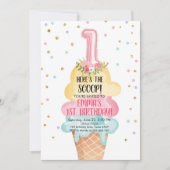 Invitation Crème glacée sociale Voici la Scoop premier annive (Devant)