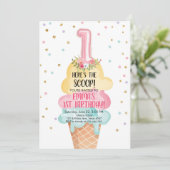 Invitation Crème glacée sociale Voici la Scoop premier annive (Debout devant)