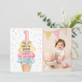 Invitation Crème glacée sociale Voici la Scoop premier annive (Debout devant)