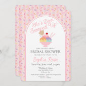 Invitation Crème glacée Sundae Rangée Fête des mariées sucrée (Devant / Derrière)