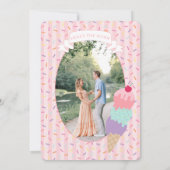 Invitation Crème glacée Sundae Rangée Fête des mariées sucrée (Dos)