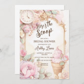 Invitation Crème glacée vintage crème glacée nuptiale (Devant / Derrière)