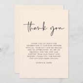 Invitation Crème moderne Baby shower neutre pour les femmes M (Devant / Derrière)