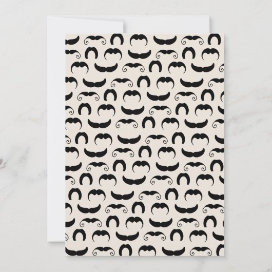 Invitation Crème Mustaches 50e anniversaire (Dos)