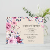 Invitation Crème Neutre Ivoire Forme N'Importe Quel Âge Anniv (Debout devant)