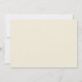 Invitation Crème neutre ivoire & or Dîner d'anniversaire mode (Dos)