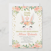 Invitation Crème Pâques de pêche d'invitation de baby shower (Devant)