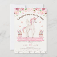 Crème rose Unicorn Magique Jour 1er Anniversaire