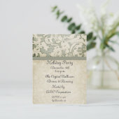 Invitation Crème Sage Holly (Debout devant)