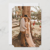 Invitation Crème Snowberry+Eucalyptus Réception de mariage Ph (Dos)