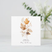 Invitation Crème Whispers of Fall Fête des mariées Merci II (Debout devant)