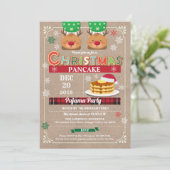 Invitation Crêpe de Noël et anniversaire de enfant de la fête (Debout devant)