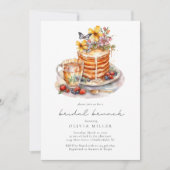 Invitation Crêpes à l'aquarelle Brunch de mariage  (Devant)