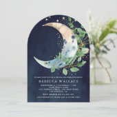 Invitation Crescent Moon Eucalyptus Arch Fête des mariées mar (Debout devant)