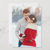 Invitation Crest de Noël | Mariage photo Whimsical (Dos)