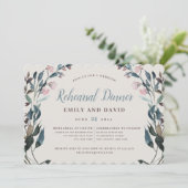 Invitation Crest jardin | Mariage floral à coquille d'oeuf (Debout devant)