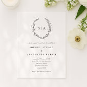 Invitation crest, minimalist,
