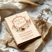 Invitation Crest Western Pays Bohème Floral Mariage