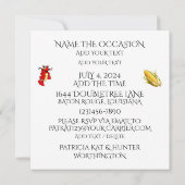 Invitation CREVETTES À LA BOUILLABAISSE - Voir au verso - (Dos)