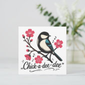 Invitation cri de la mésange 'Chick-a-dee-dee-dee' (Debout devant)
