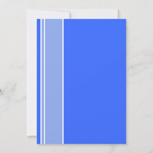 Invitation Cricket ; bleu (Dos)