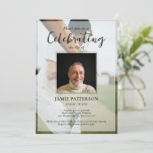 Invitation Cricket Player Celebration of Life Photo Funeral (Debout devant)