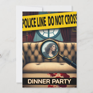 Invitation Criminalité meurtre mystère repas à l'unité adulte
