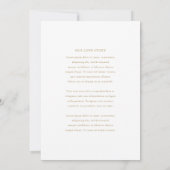 Invitation Crimson Gold Simple Mariage (Dos)