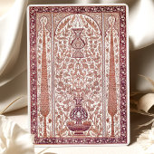 Invitation Crimson Plum Iznik Carrelage inspiré Mariage islam