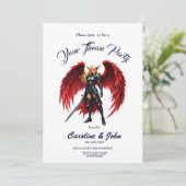 Invitation Crimson Wing – Fallen Angel Warrior. (Debout devant)