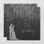 Invitation Cristal Chevalier clair en mariage d'armure brilla (Devant / Derrière)