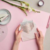 Invitation Cristal Parties scintillant Argent gris Rose Naiss