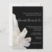 Invitation Cristaux blanches sur la méditation noire / Atelie (Devant)