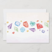 Invitation Cristaux de la fête des Gem Boy's Red Blue (Dos)