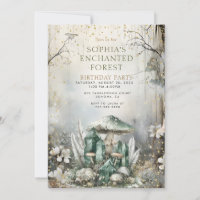 Cristaux magiques d'anniversaire de la forêt encha