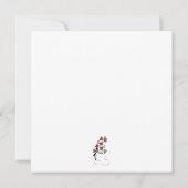 Invitation Critère de Noël ・ Pingouin et panneau (Dos)