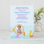 Invitation CRITÈRES DE MER sous la mer *PHOTO* Anniversaire 5 (Debout devant)