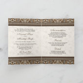 Invitation Crochet Brown tout en un Mariage sikh (Intérieur)