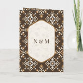 Invitation Crochet Brown tout en un Mariage sikh (Dos)