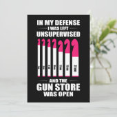 Invitation Crochet Crochet pour femmes Dans ma défense, je su (Debout devant)