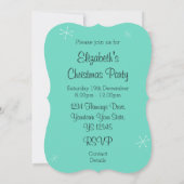 Invitation Crochet "invitation" Flamant rose de Noël vertical (Dos)