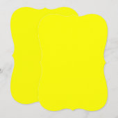 Invitation Crochet Jaune (Devant / Derrière)