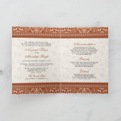 Invitation Crochet orange tout en un Mariage sikh (Intérieur)