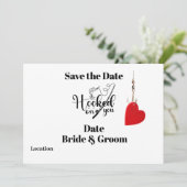 Invitation Crochet sur vous pour la pêche Économiser la date  (Debout devant)