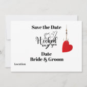 Invitation Crochet sur vous pour pêcher Économisez la date de (Devant)