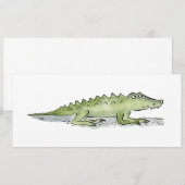 Invitation Crocodile (Devant / Derrière)