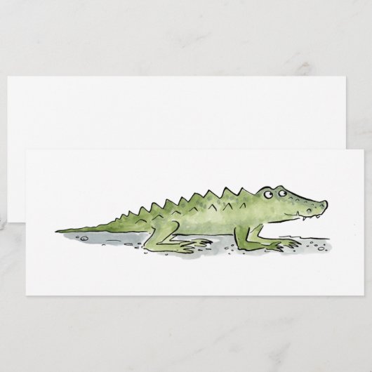 Invitation Crocodile (Devant / Derrière)