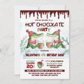 Invitation Crocodile Hot Chocolate Party Anniversaire Invitat (Devant)